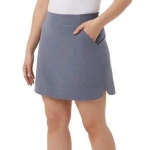 NWoT 32 Degrees Women Pull On Skort Lined Activewear Heather Navy XL $40 EE059
